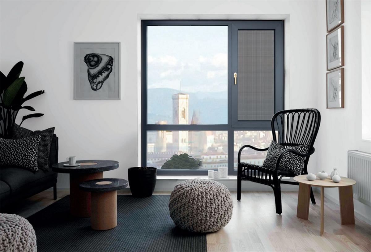 85断桥窗纱—体