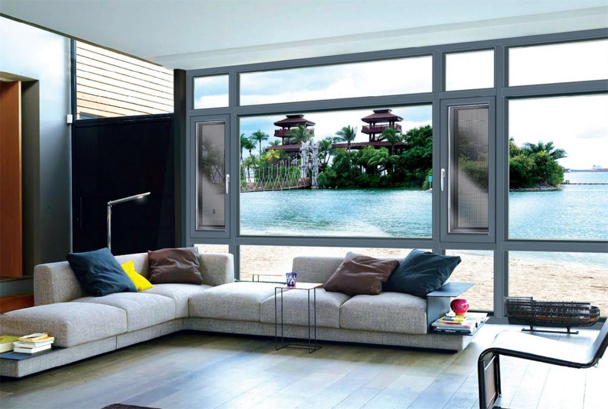 108A断桥窗纱—体