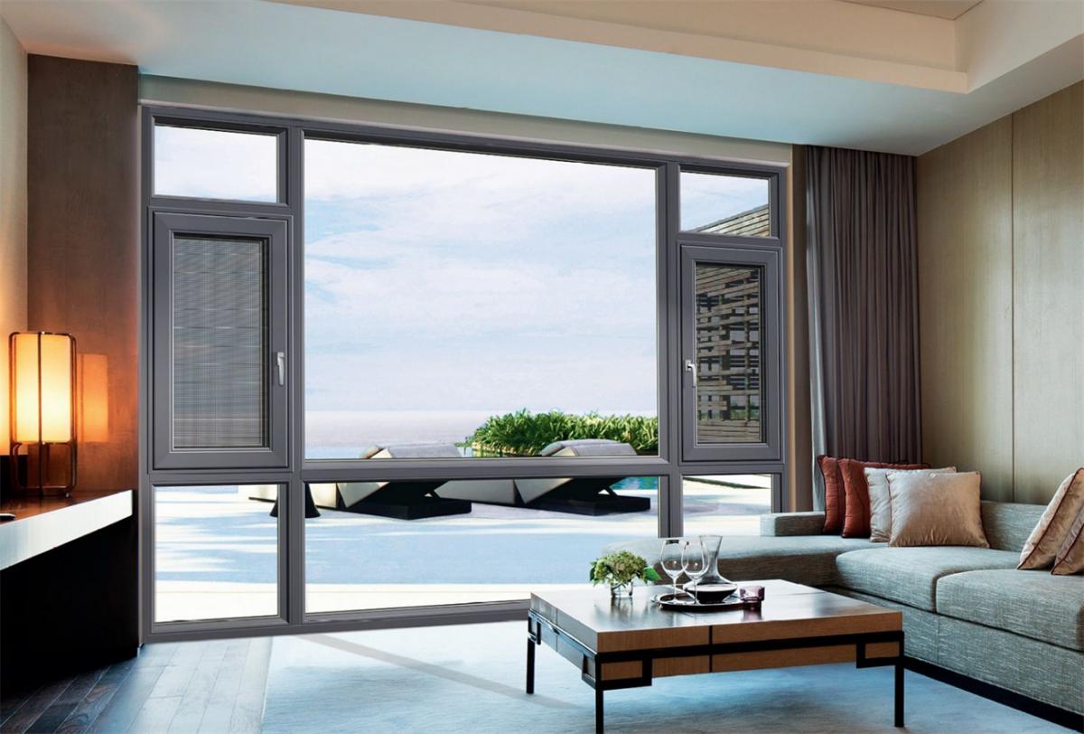 120断桥窗纱一体